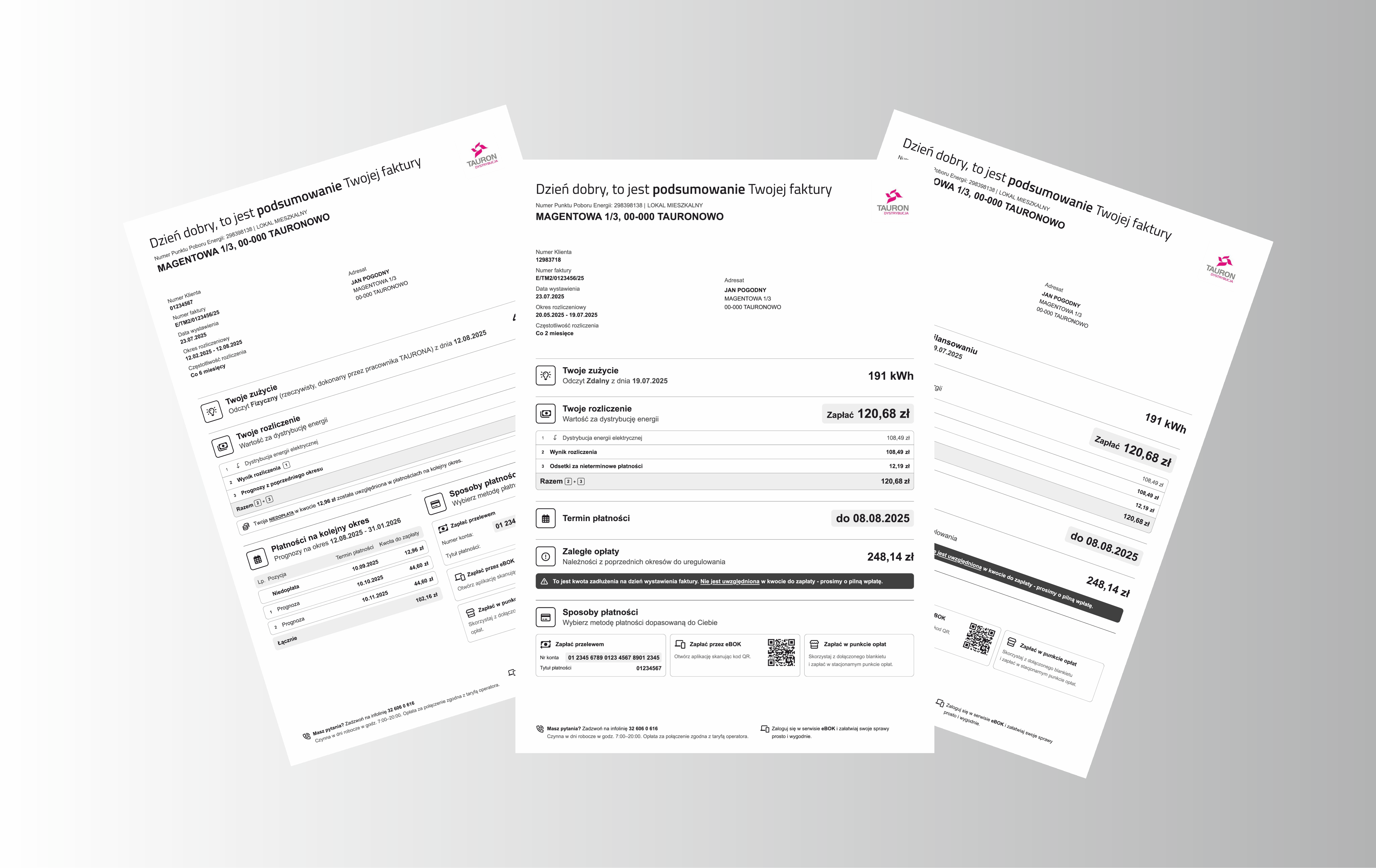 Od grudnia nasi klienci indywidualni i prosumenci otrzymują nową, uproszczoną fakturę za dystrybucję energii.  
