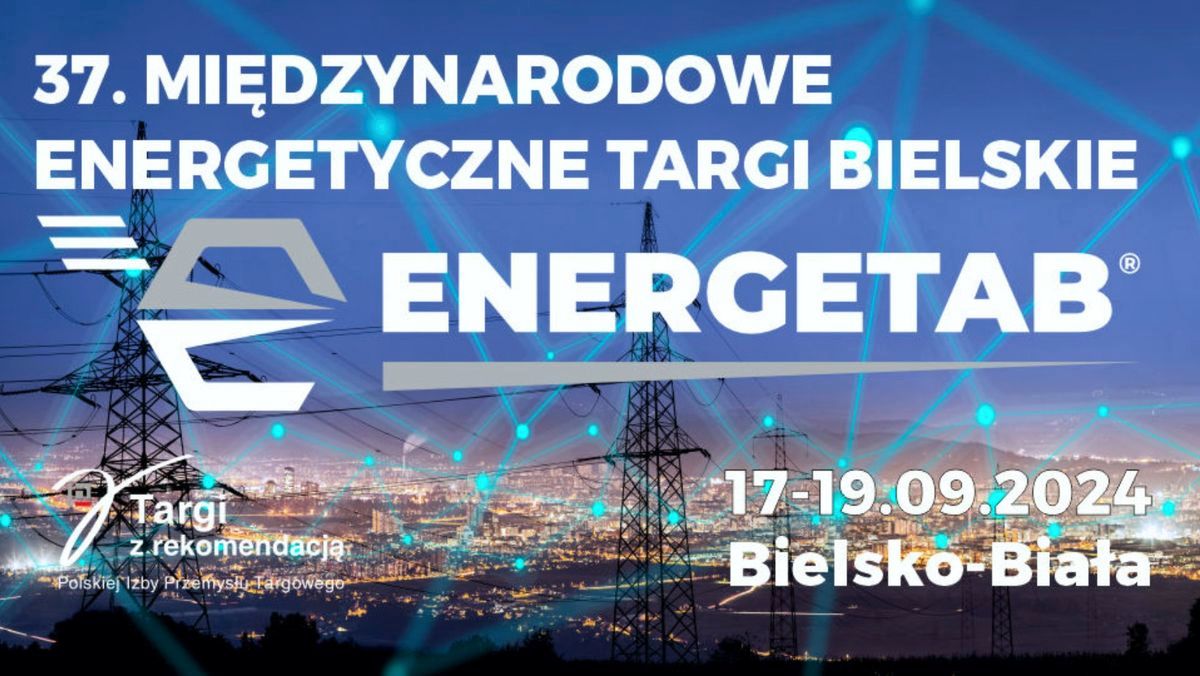 baner reklamowy targów Energetab 2024 z jego logiem