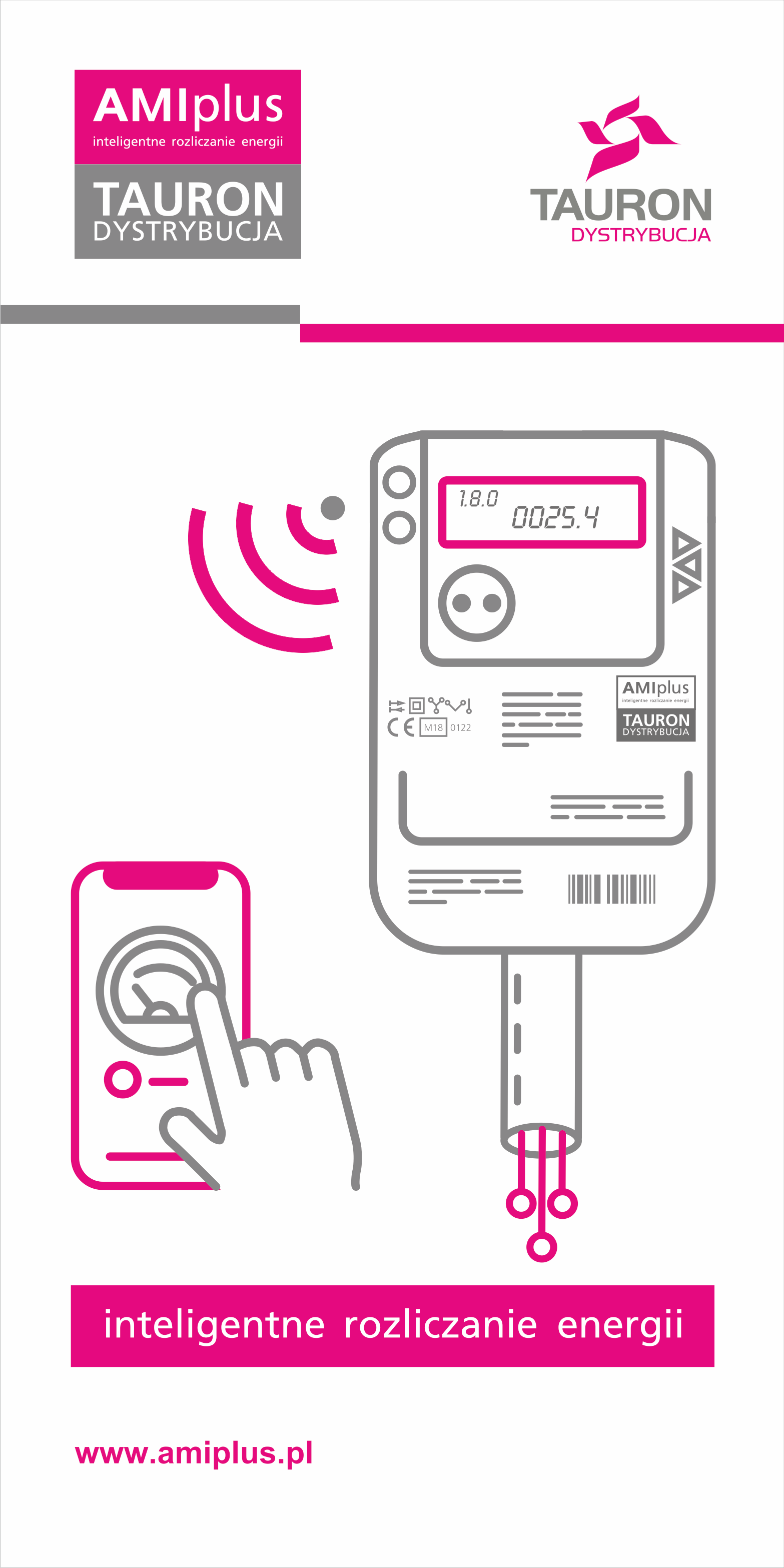 grafika przedstawiająca schemat komunikacji licznika energii elektrycznej z urządzeniem mobilnym