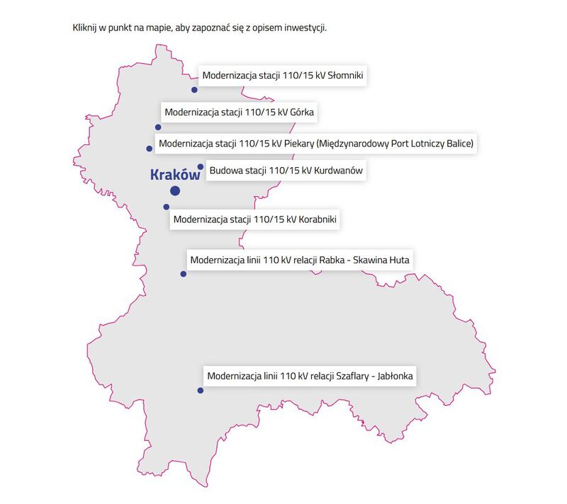 Po wybraniu lokalizacji klienci widzą zakres projektu, jego aktualny status i planowany termin realizacji.