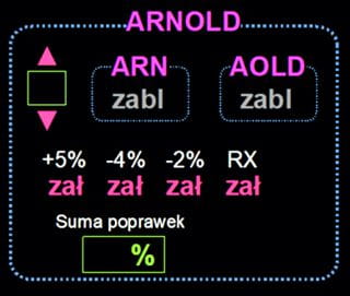 widok z pulpitu modułu systemu automatycznej regulacji napięcia